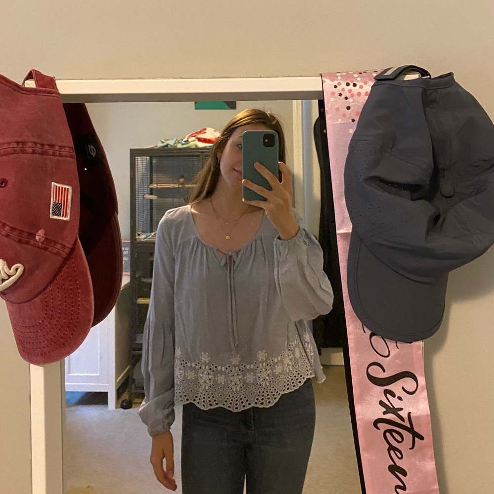 Hollister- Blue and white stripped tunic